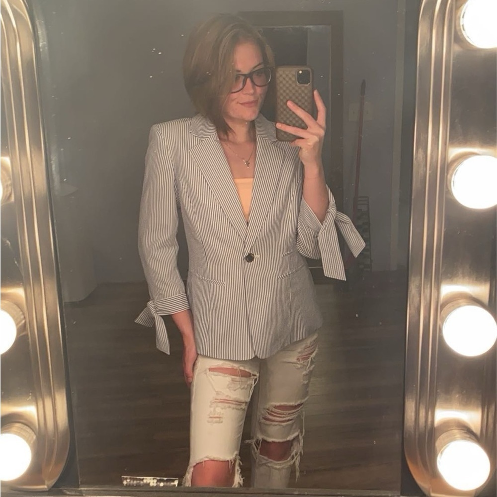 Anne Klein Striped Blazer